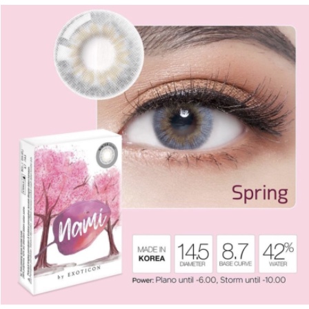 Softlens Nami by Exoticon Normal Dia 14,5mm + Lenscase / COD Softlens