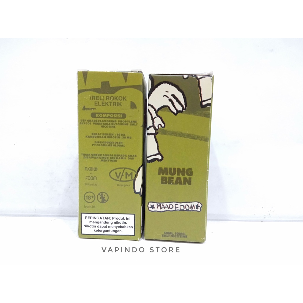FOOM SALT MAAD MUNG BEAN 30ML SALTNIC BY FOOM X MAADTWINS