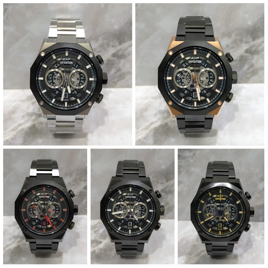 Jam Tangan Pria Expedition E6834 E 6834 Garansi Resmi Stainless