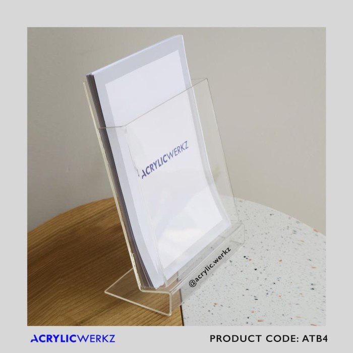 

Acrylic Tempat Brosur A4 Star Seller