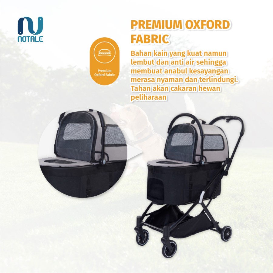 Notale Multifos Pet Stroller 3 in 1 Foldable NTL-PS104 / PC200- Resmi