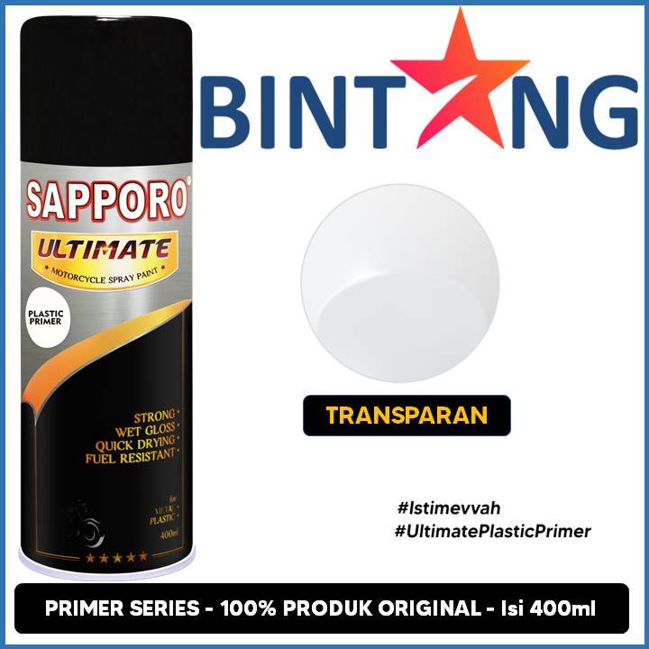 Pilox Sapporo Ultimate PP Primer 400ml Plastic Plastik Primer Epoxy PPU