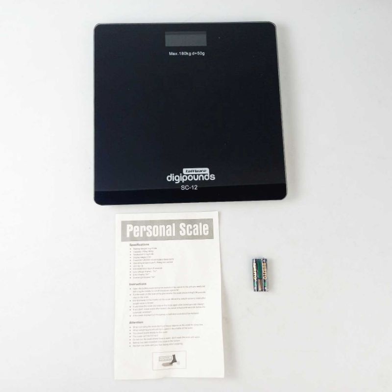 Taffware Digipounds Timbangan Badan Digital Temperature Battery - SC-12