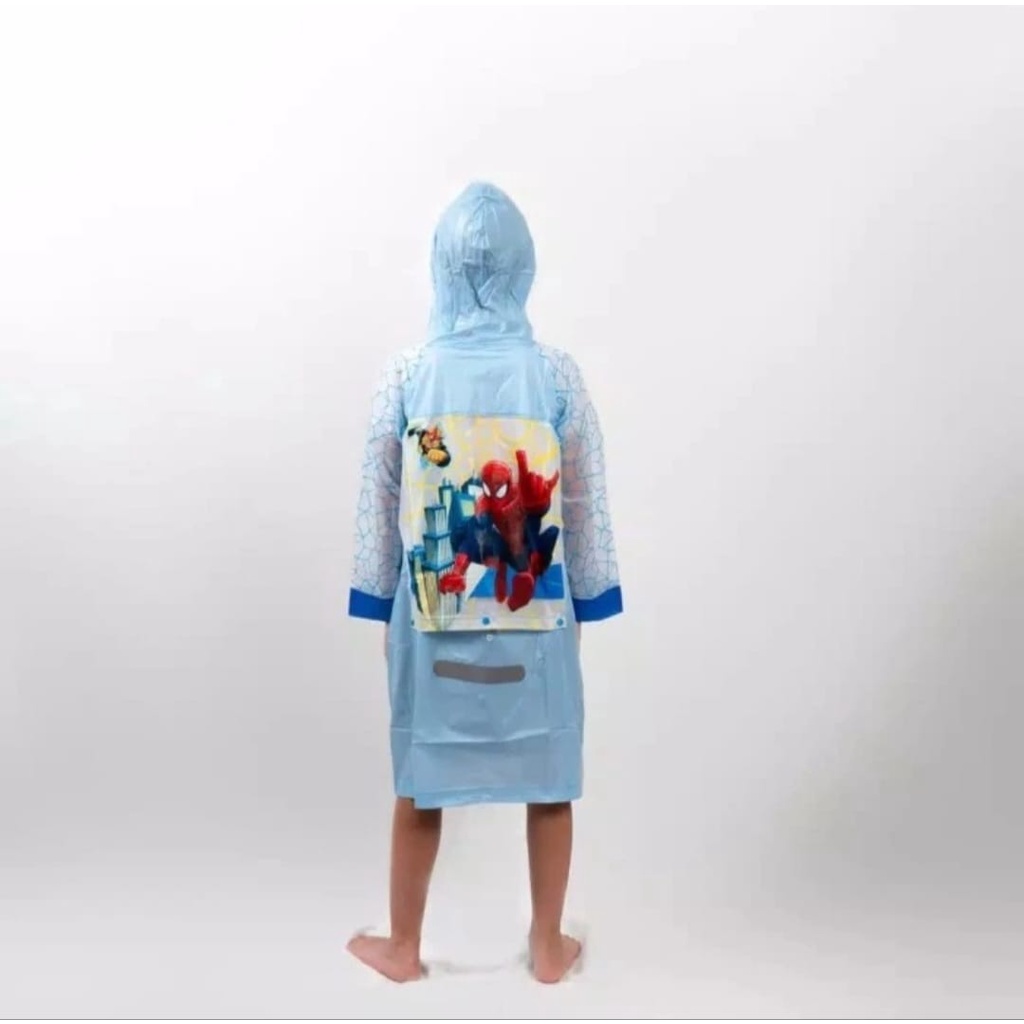 Jas Hujan Terusan Karakter Anak Anti Bocor Motif Lucu dan Imut (BELAKANG ADA TEMPAT TAS )