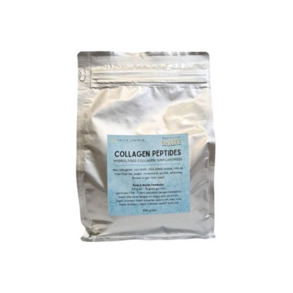Bovine Collagen Peptides Hydrolyzed Unflavored 500 gram Repack HALAL