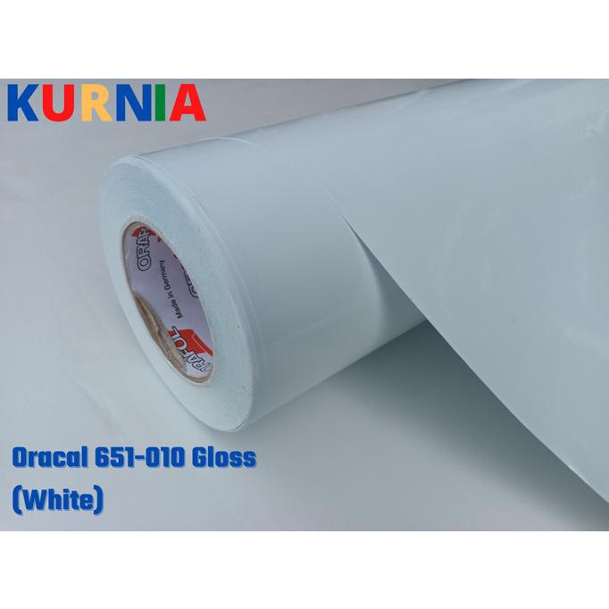 Sticker ORACAL 651 010 Putih Glossy/Matt Meteran