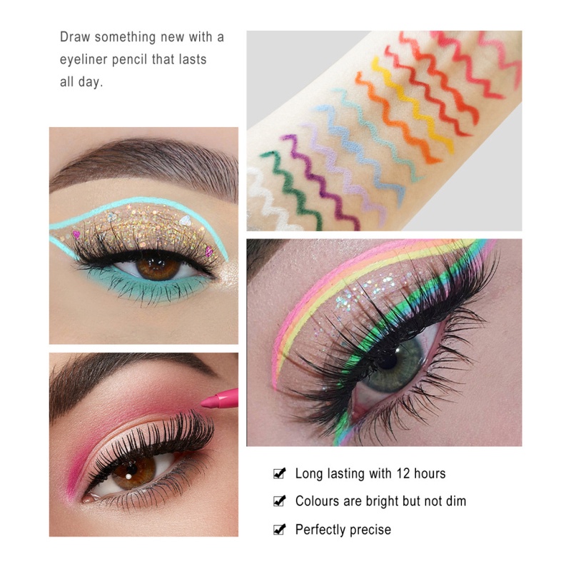 PENSIL EYELINER HANDAIYAN MATTE TAHAN AIR 20 WARNA PILIHAN