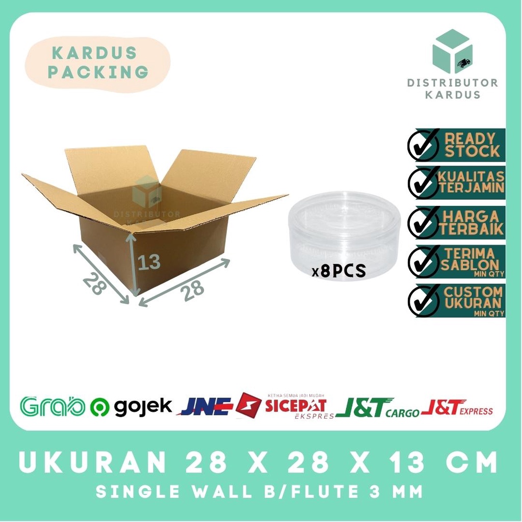 

Kardus Box Karton Packing 28x28x13 MURAH