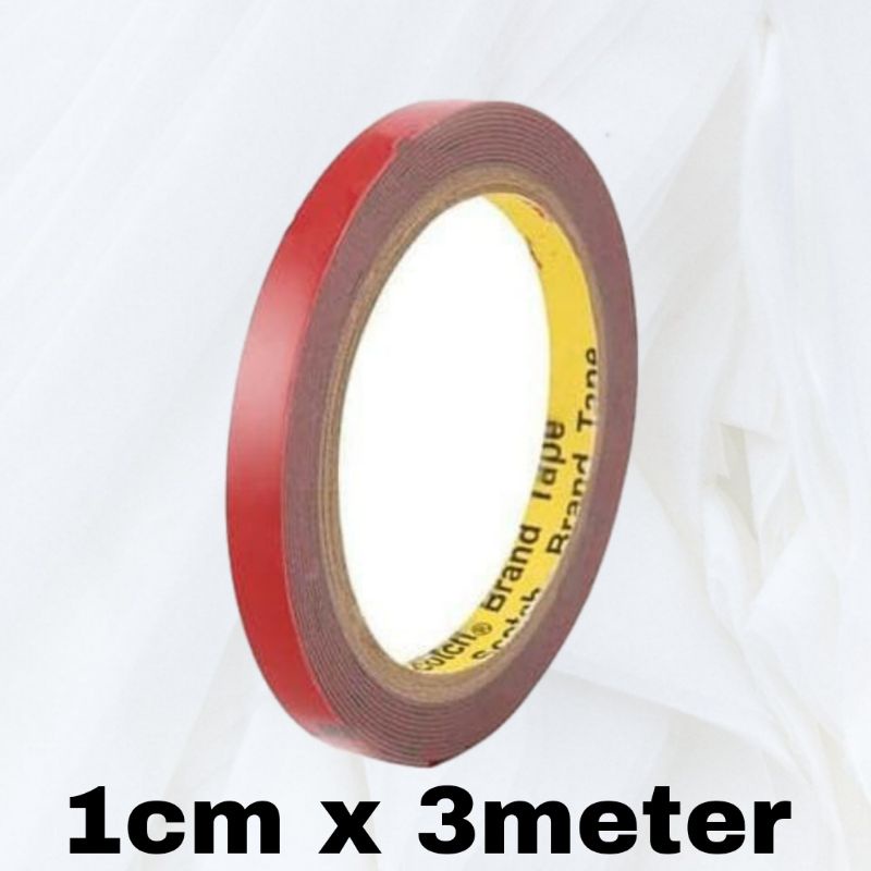 PEREKAT ISOLASI 3M (1CM x 3METER) DOUBLE TAPE 3M