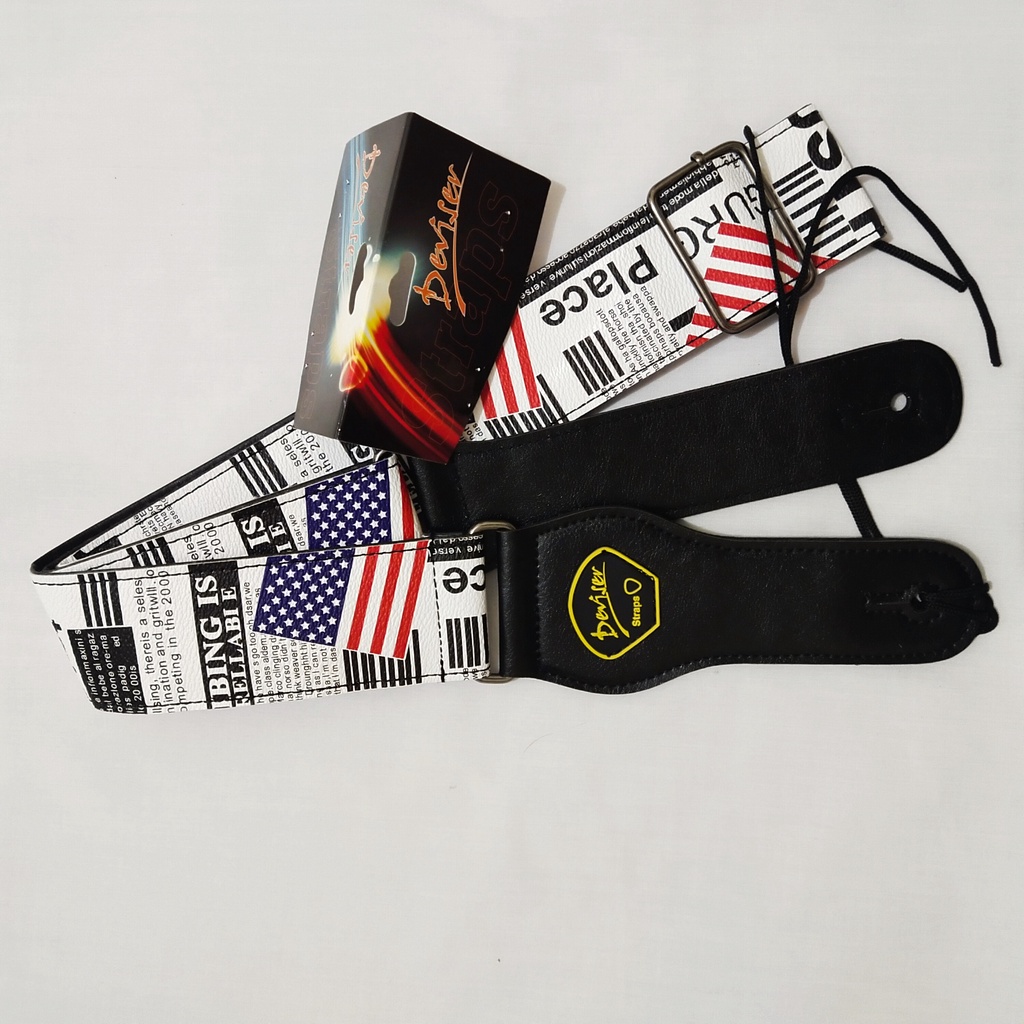 Tali Gitar Guitar Strap Deviser Motif Lebar 50 mm