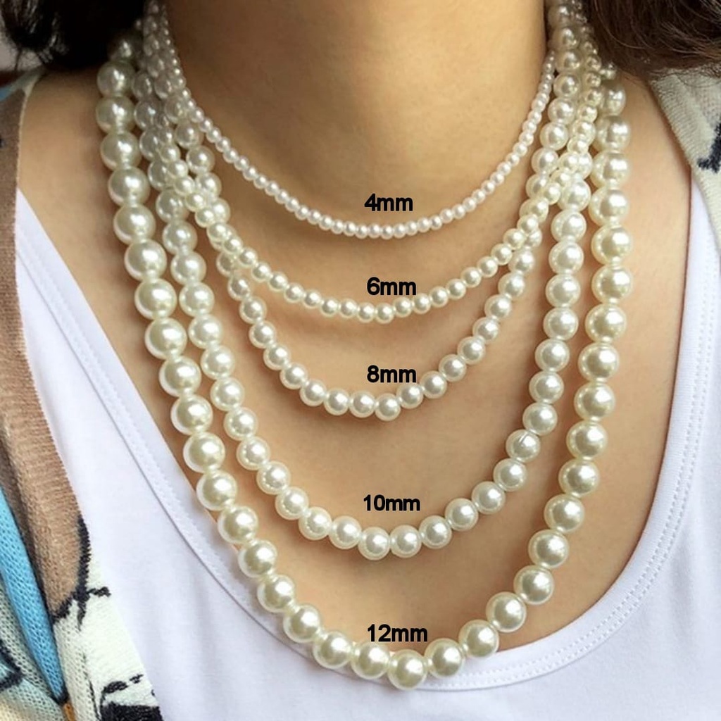 Kalung Rantai Mutiara Kristal Gaya Korea Kalung Perak Silver Liontin Kupu-Kupu Bunga Tulip Rainbow Perhiasan Aksesoris Wanita