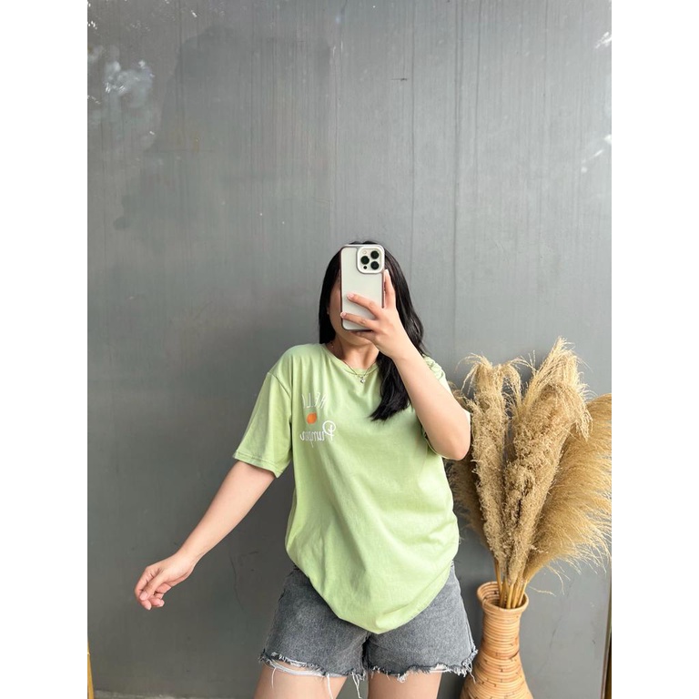 TSHIRT l BAJU KAOS PUMPKIN TSHIRT TUMBLR TEE KAOS WANITA OVERSIZE COTTON COMBED 30'S KOREA FASHION