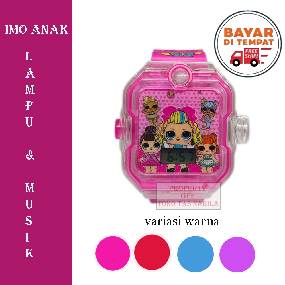 Jam Tangan Fashion Anak Laki Laki Dan Perempuan Lampu Musik Karakter