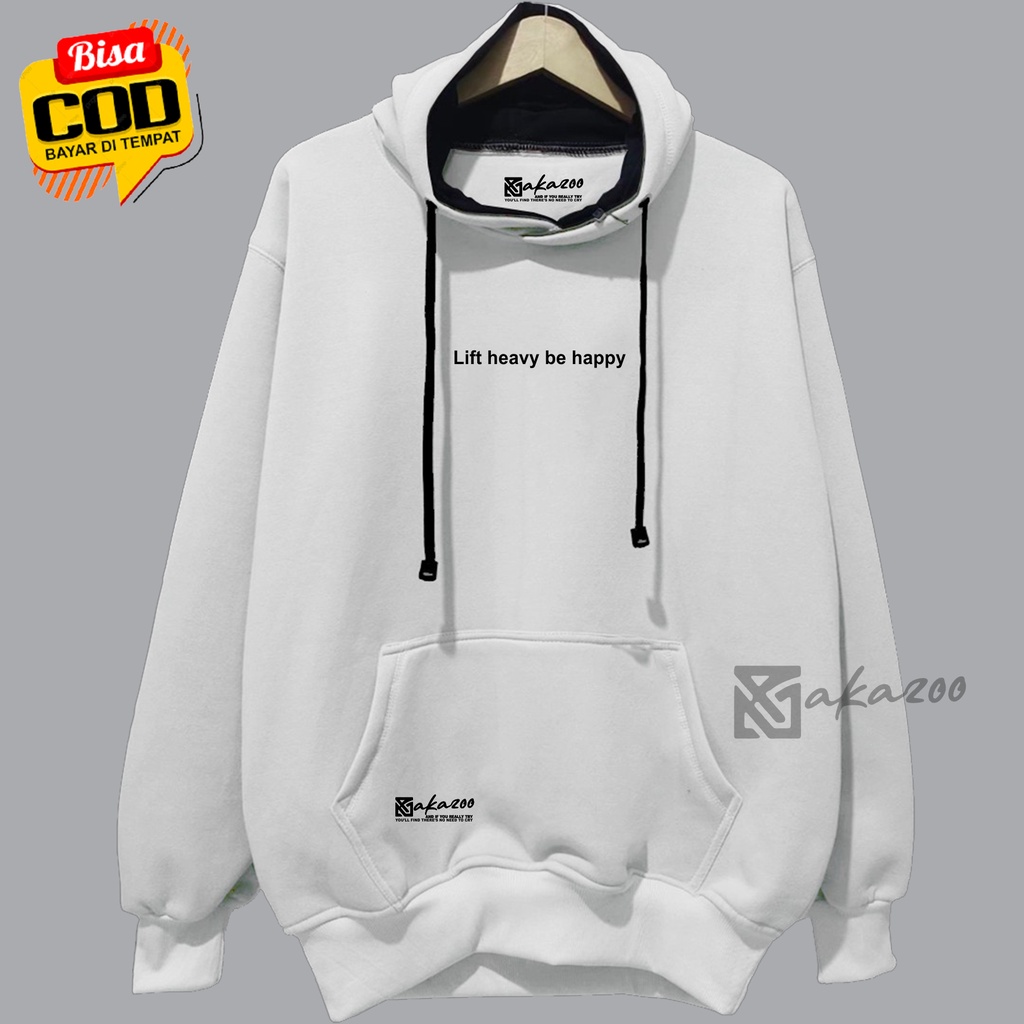 hoodie distro original premium bandung ziper Putih hoodie oversize swieter hoodie pria distro akazoo.id