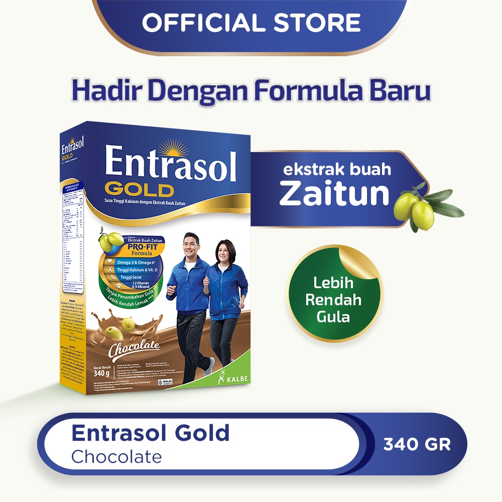 Entrasol Gold Susu Bubuk Chocolate 370 gr