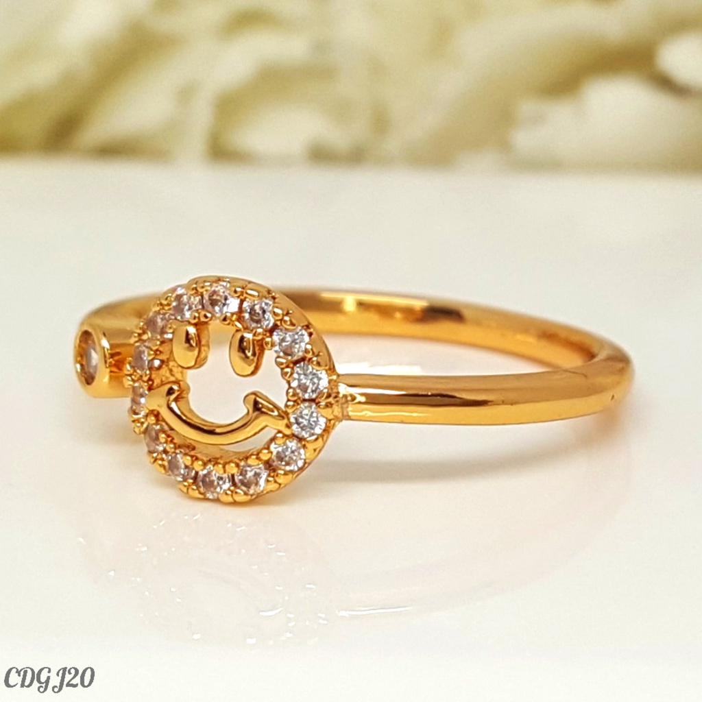 PGX Cincin Xuping Wanita Lapis Emas Aksesoris Perhiasan Fashion Premium - Z113