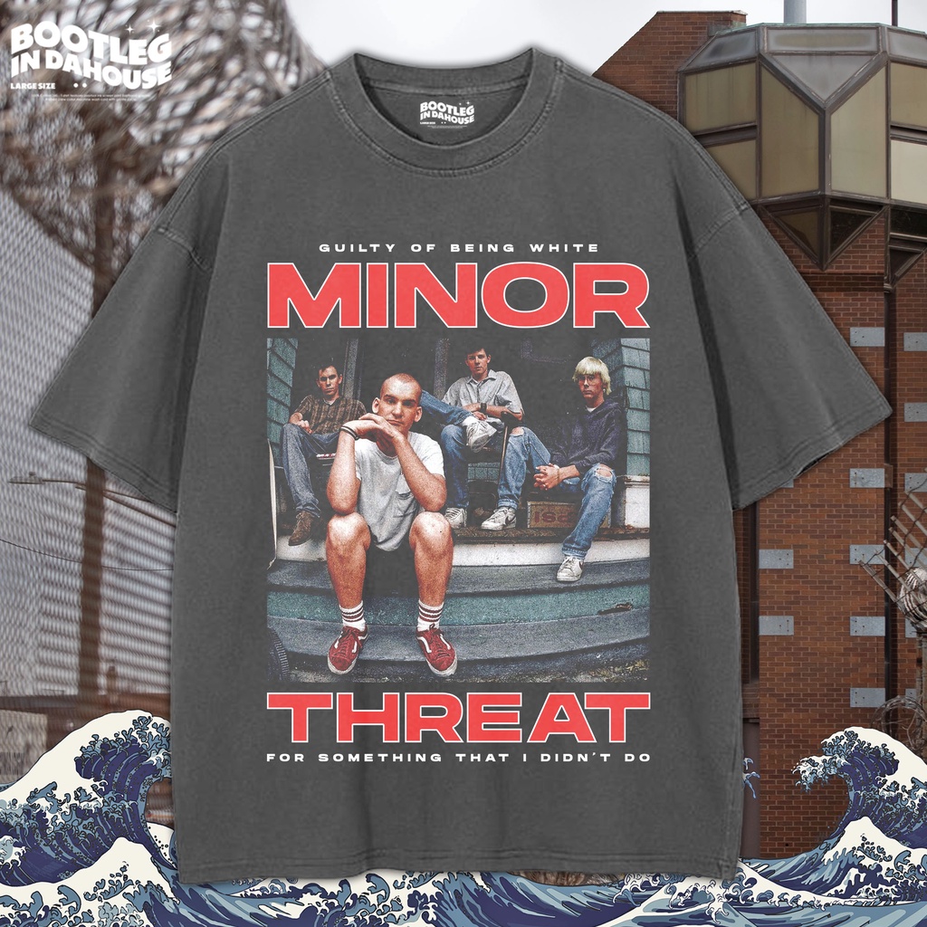 MINOR THREAT Oversize T-shirt / Kaos Oversize MINOR THREAT