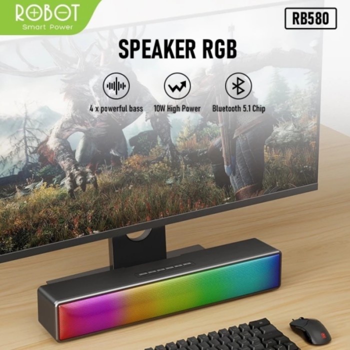Speaker Robot Rb480 Speaker Bluetooth 5.0 Soundbar Speaker Original