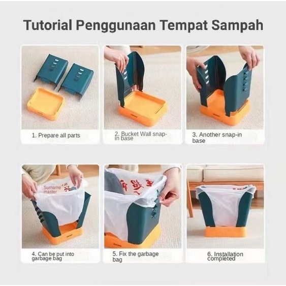 BB7 - Tempat Sampah Lipat Multifungsi Tong Sampah Lipat Magic