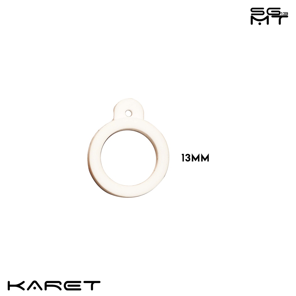 Sigmat13 Rubber O-Ring // Karet Lanyard Ukuran Variatif 13mm, 20mm, 40mm Warna Putih