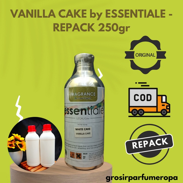 Bibit Parfum VANILLA CAKE / ROTI BOY 250gr ESSENTIALE REPACK / MURNI - MURNI ORIGINAL PABRIK - GROSI