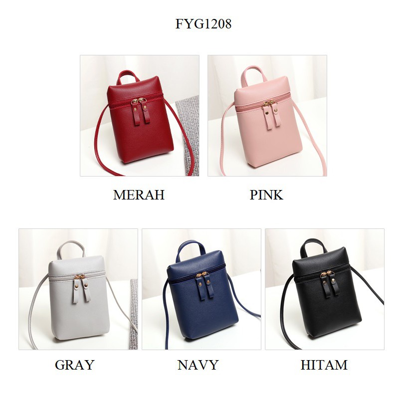 FYGALERY FYG1208 Tas Selempang Perempuan Slingbag Polos Fashion Wanita Sling Bag Korea Murah