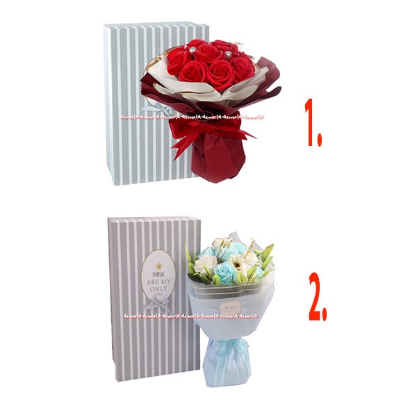 Para Ella Buket Mawar 25m Bunga Artifisial Mawar Biru Merah Lyra Bunga Palsu Model Panjang Valentine Rose Sofia Putih Merah Roses Paraella Para Ela 25 cm