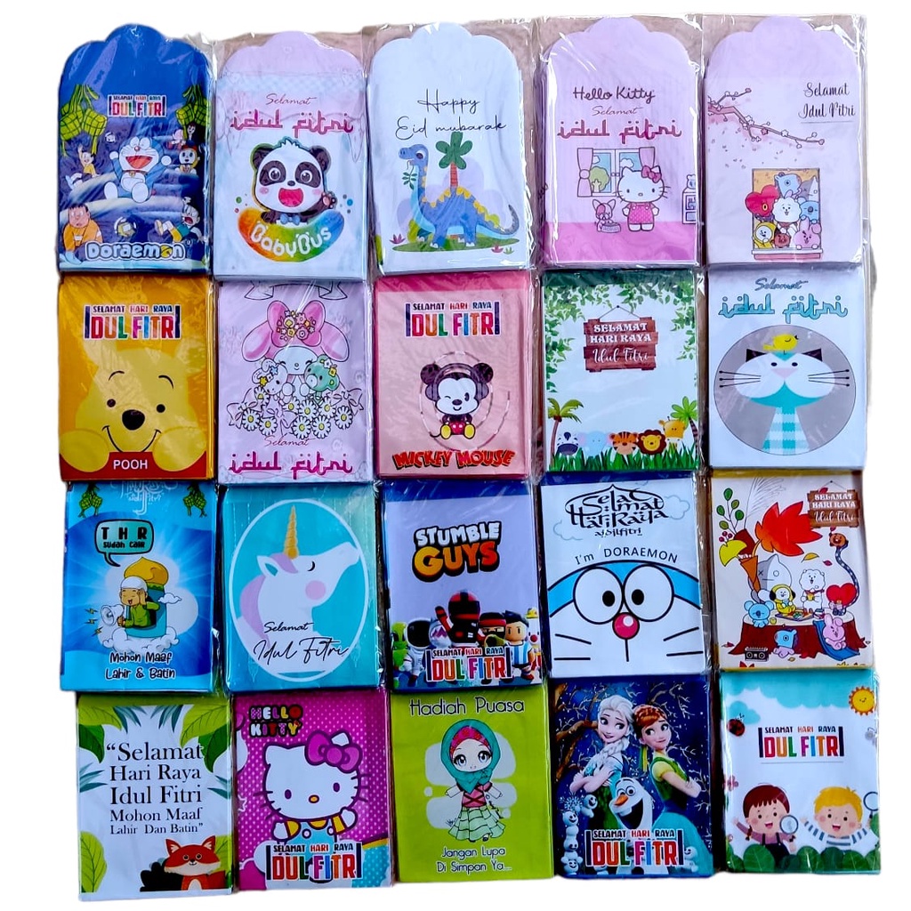 

AMPLOP LEBARAN MIX 10 PC THR MUSLIM KARTUN MEDIUM