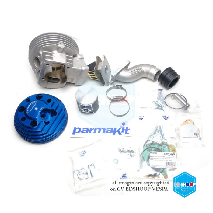 Blok Parmakit Almunium 130Cc Cnc Vespa Pts Special Primavera Et3 Pk