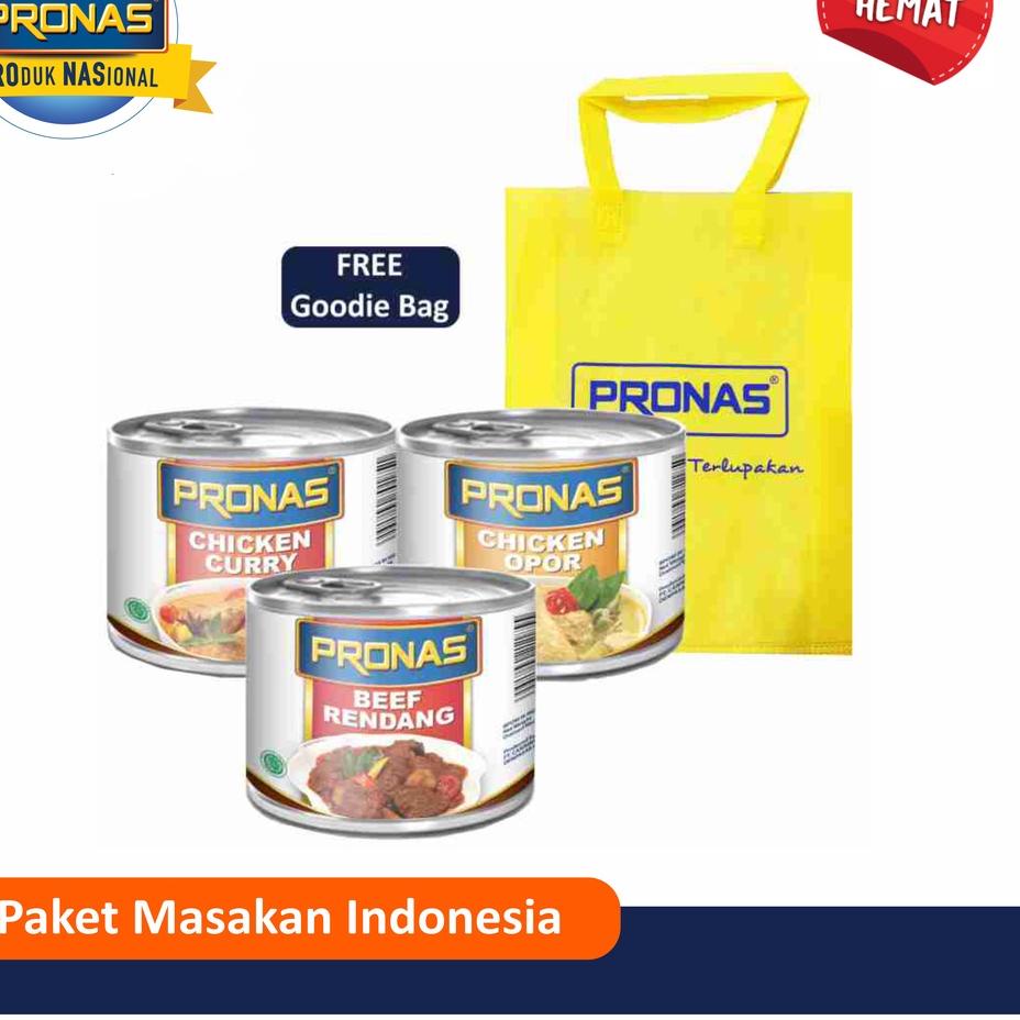 

☑ PRONAS Paket lengkap Masakan Indonesia Free Tote Bag ➳