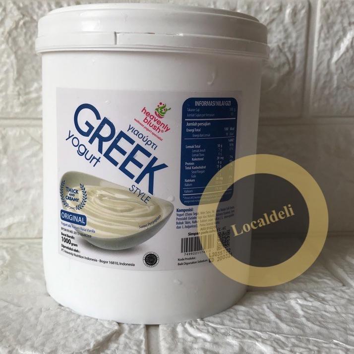 

☜ HEAVENLY BLUSH GREEK PLAIN YOGHURT/ GREEK PLAIN YOGURT/ GREEK YOGHURT ORIGINAL 1 KG ✸