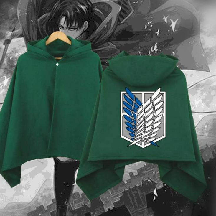 ✹ jubah attack on titan SNK hijau ✶