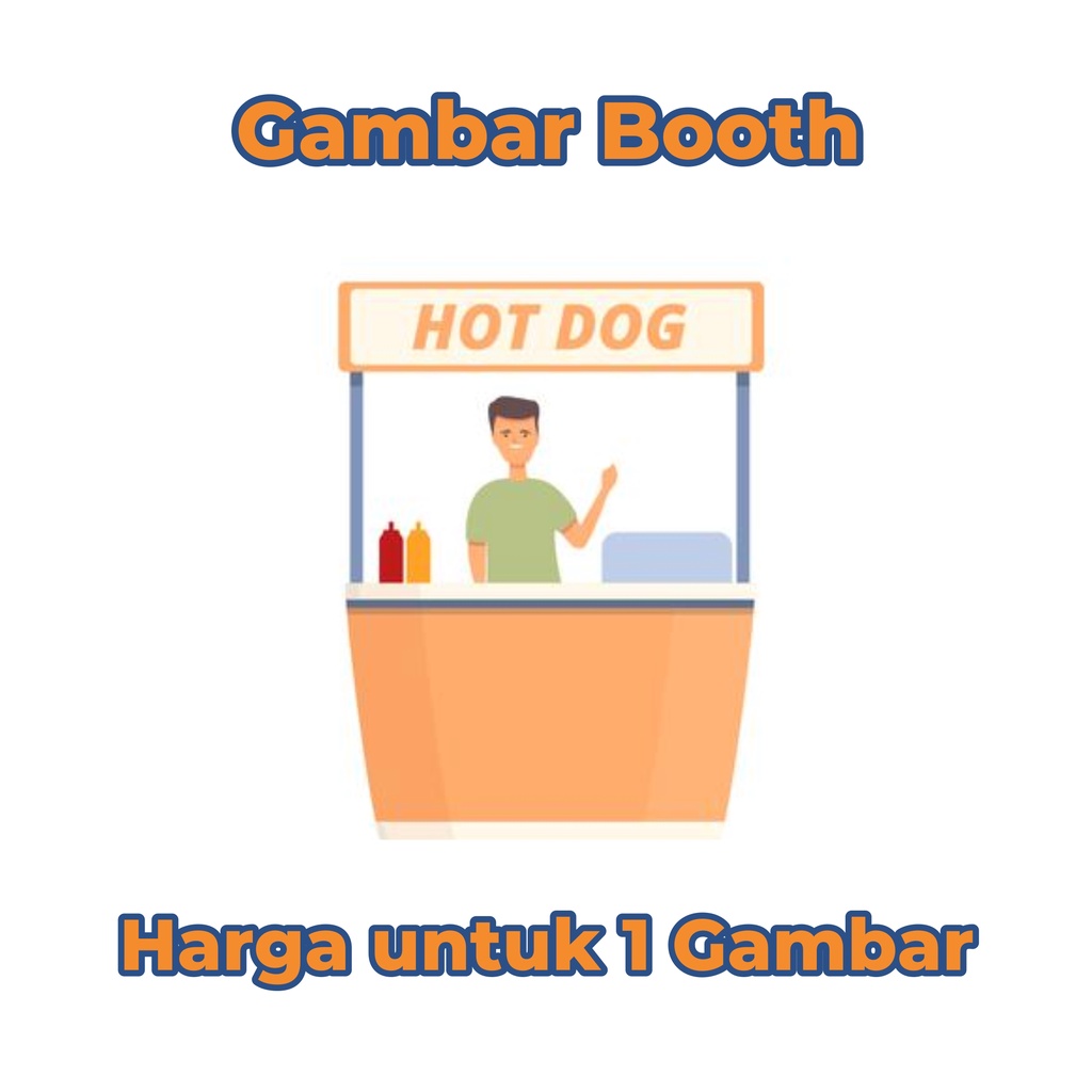 Booth Lipat 80x40x85 Portable / Meja Jualan / Gerobak Lipat / Booth Jualan Minimalis
