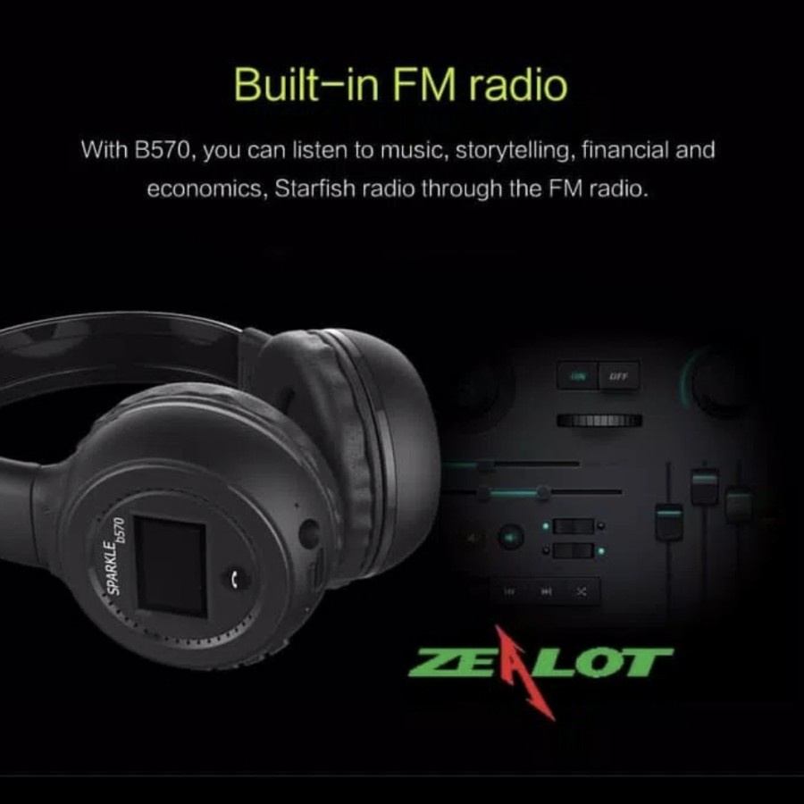 Wireless Headphone zealot B570 with Bluetooth FM TF / Headset