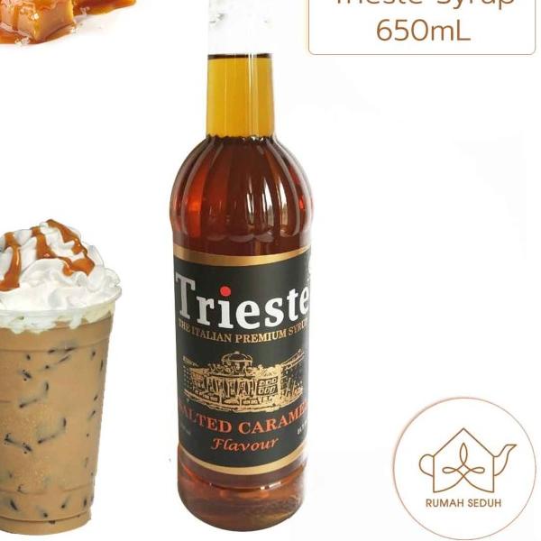 

✵ 650mL Sirup Salted Caramel Trieste - Salted Caramel Italian Syrup ۩