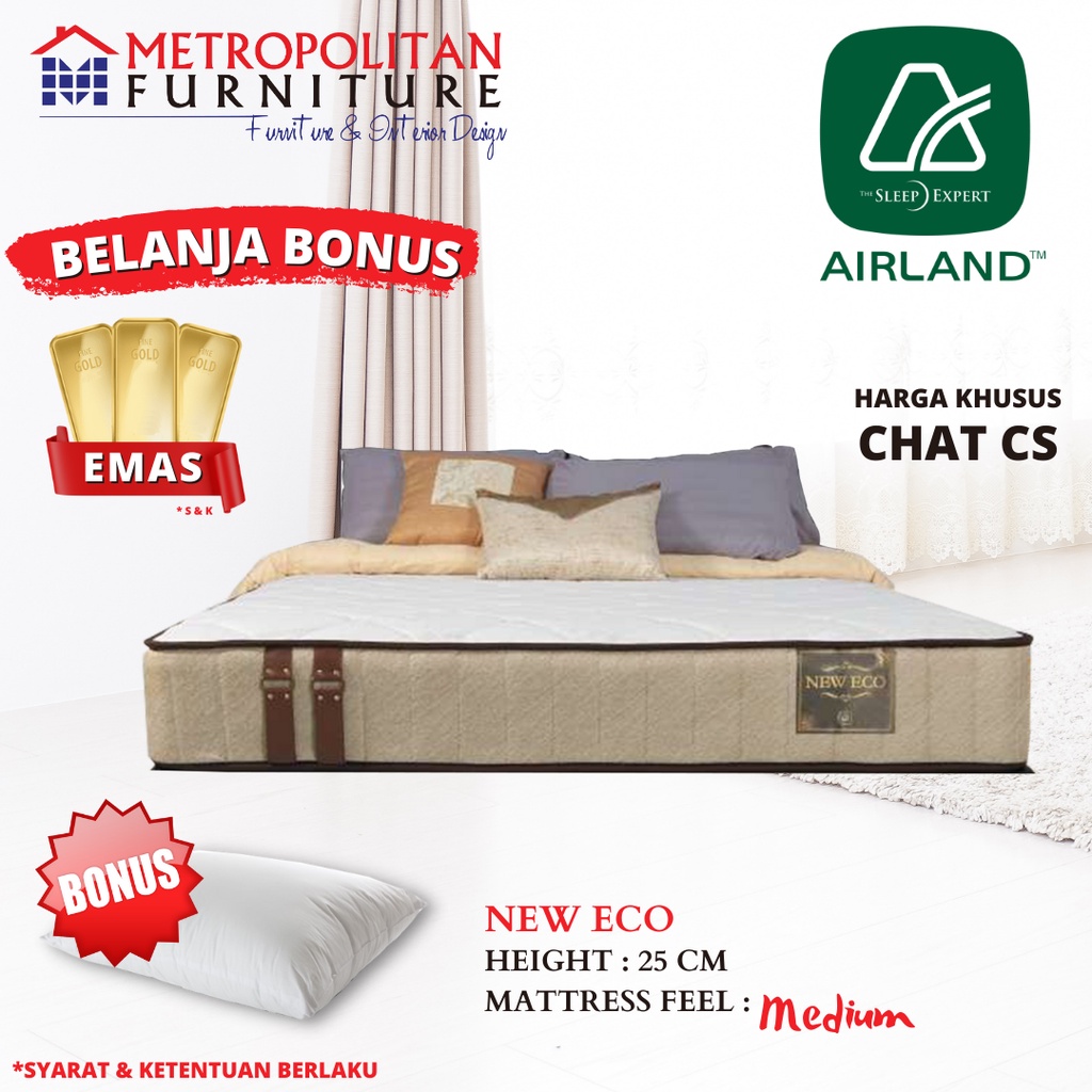 Kasur Springbed Airland New Eco Spring bed matras