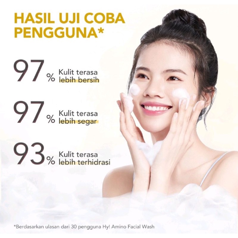 YOU HY AMINO FACIAL WASH BRIGHTENING 100gram / SABUN WAJAH Y.O.U BRIGH