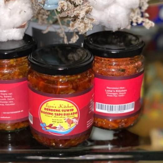 

➵ Dendeng Suwir Daging Sapi Balado berat 400gram berat bersih 200gram ☆
