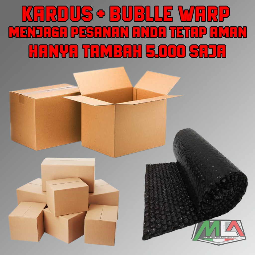 

BOX DUS PACKING + BUBLLE WARP TAMBAHAN PACKINGAN HELM BARANG YANG MUDAH PECAH