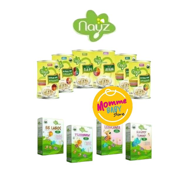 ORIGINAL! NAYZ BUBUR BAYI BERAS ORGANIK PUDING SUSU SALMON TUNA KAKAP AYAM Nayz Cereal Nayz BASO SAPI