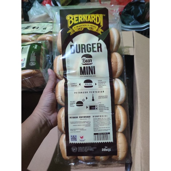 

ROTI BURGER BERNARDI MINI - ISI 20 PCS