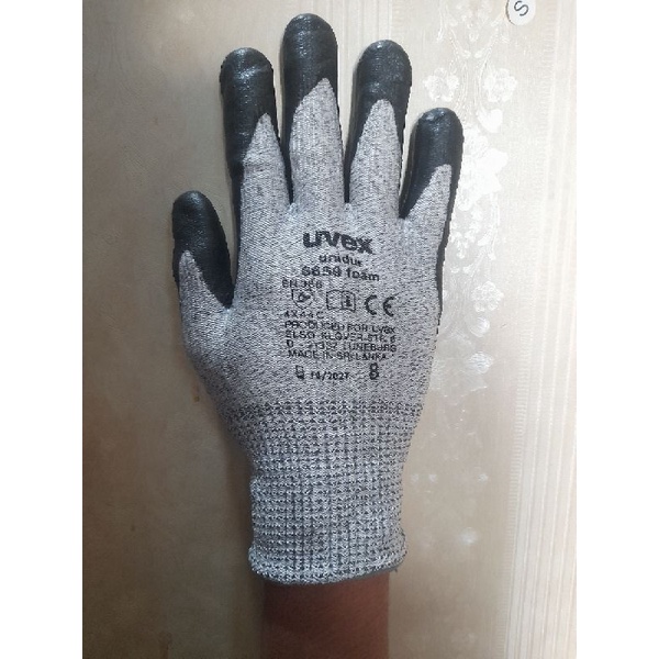 Sarung tangan pelindung tahan potong UVEX Unidur 6659 Safety Gloves Original