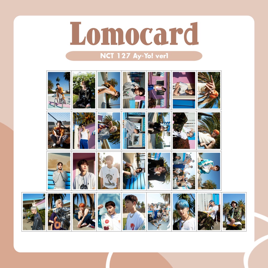 PAHE NCT 127 PHOTOCARD LOMOCARD BUNFLAG