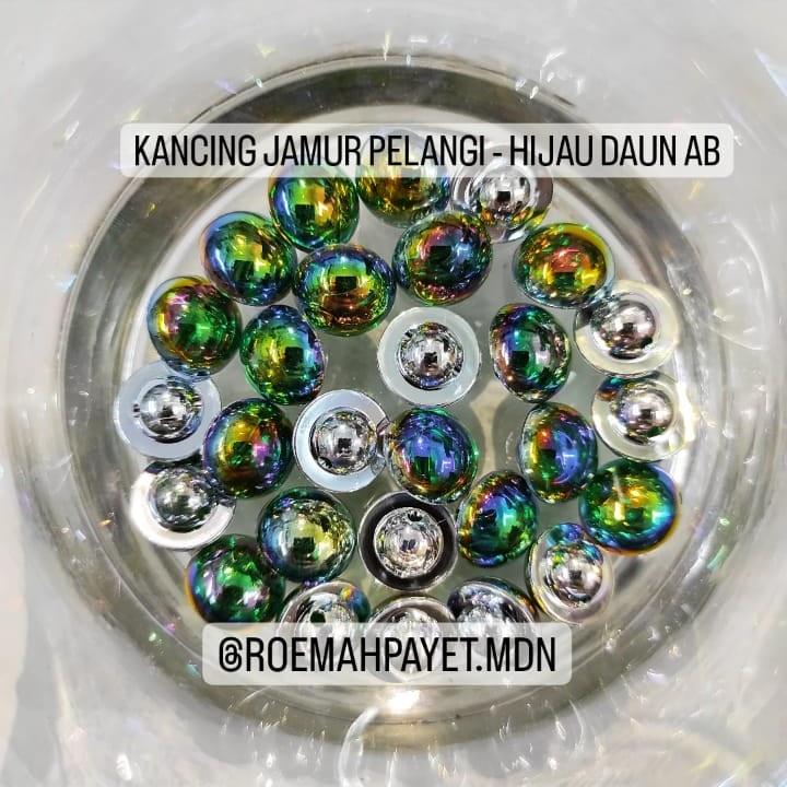 (5/5) KANCING JAMUR / KANCING KEBAYA / KANCING HIAS / KANCING PELANGI / KANCING KRISTAL TAIWAN