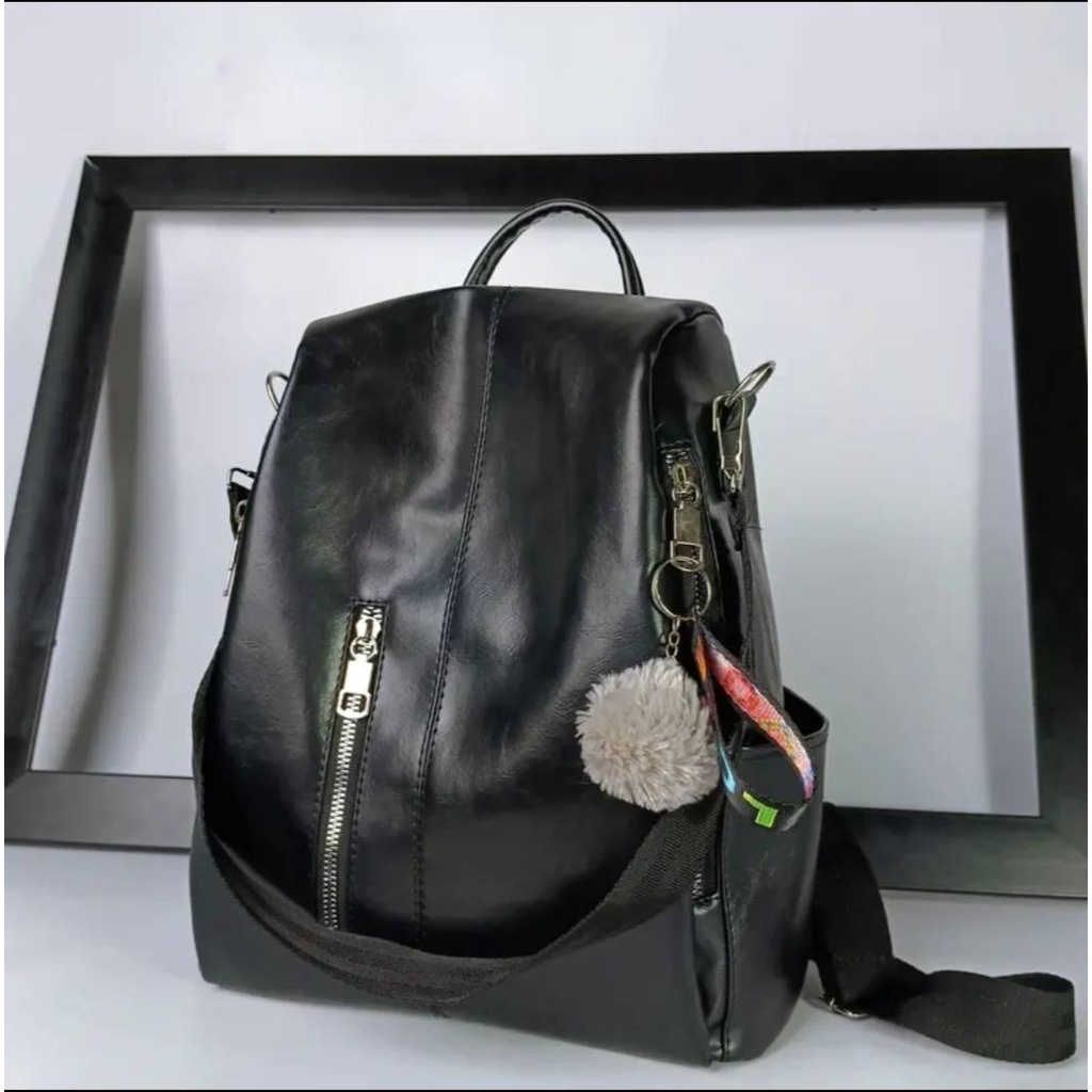 Tas Ransel Wanita Backpack Kulit Korea