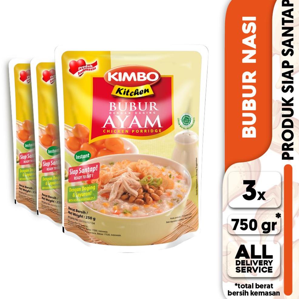 

❤[PROMO ⚡ALE!!!]❤ Kimbo Kitchen Bubur Ayam Triple Pack