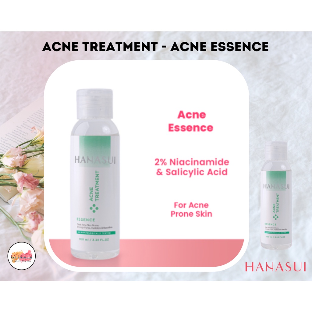 HANASUI ACNE TREATMENT SERIES - POWER ESSENSE - GENTLE CLEANSER - NIGHT CREAM - POWER ESSENCE - SPOT GEL