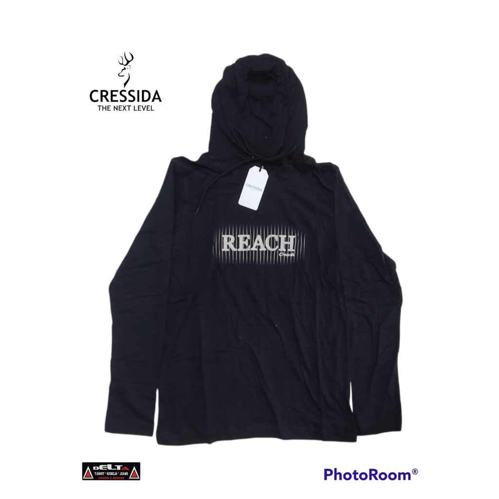 Kaos Hoodie Lengan Panjang CRESSIDA Original || Long Sleeved T Shirt Hoodie CRESSIDA || CRD 037
