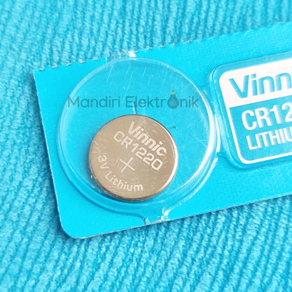 Baterai Vinnic CR1220 CR 1220 - Baterai Kancing CR 1220 3V Vinnic - Baterai Jam Tangan CR1220 Vinnic