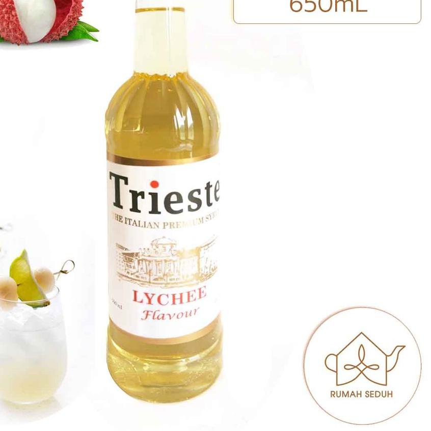 

☎ 650 mL Trieste Lychee Syrup - Sirup Litchi - Sirop Leci Letci Strop Premium ➻